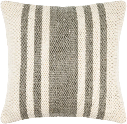 Becki Owens Brett Gray Multi-Striped 22" x 22" Accent Pillow, Cover Only