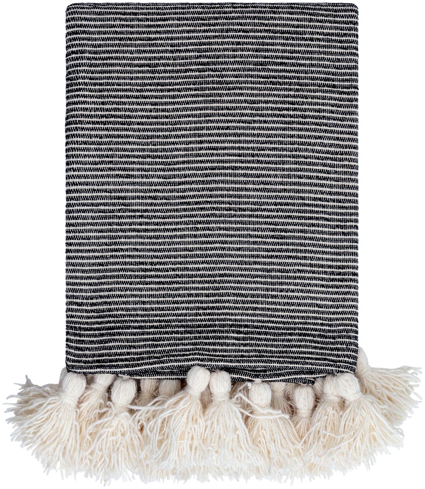 Becki Owens Kapri Throw, Black & Light Beige
