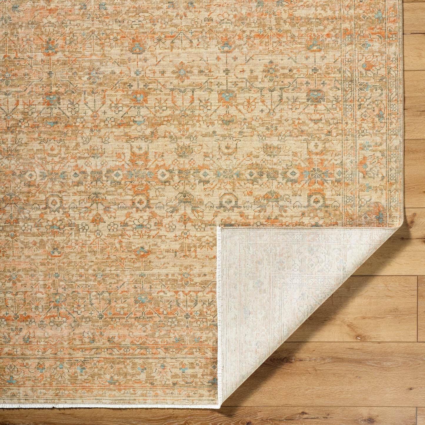Becki Owens Renaissance Handmade Rug, Coral & Tan