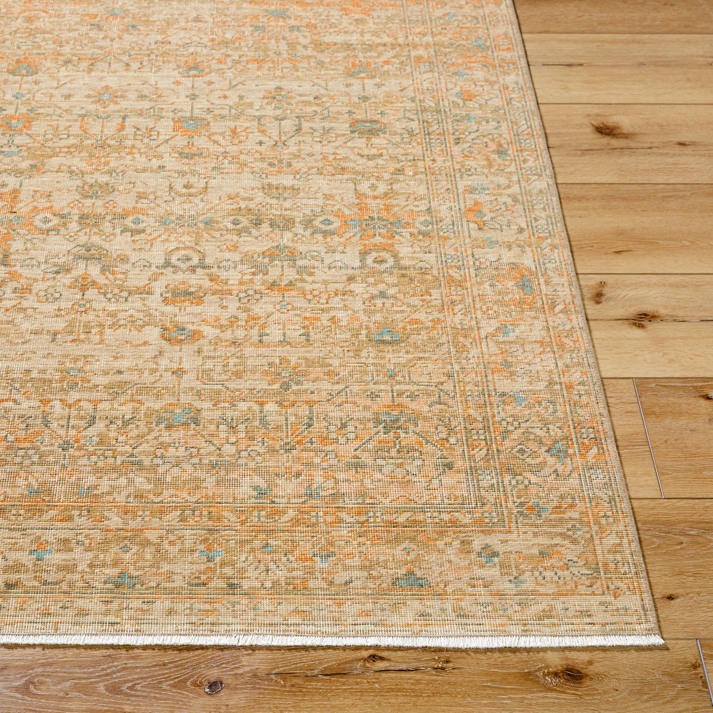 Becki Owens Renaissance Handmade Rug, Coral & Tan
