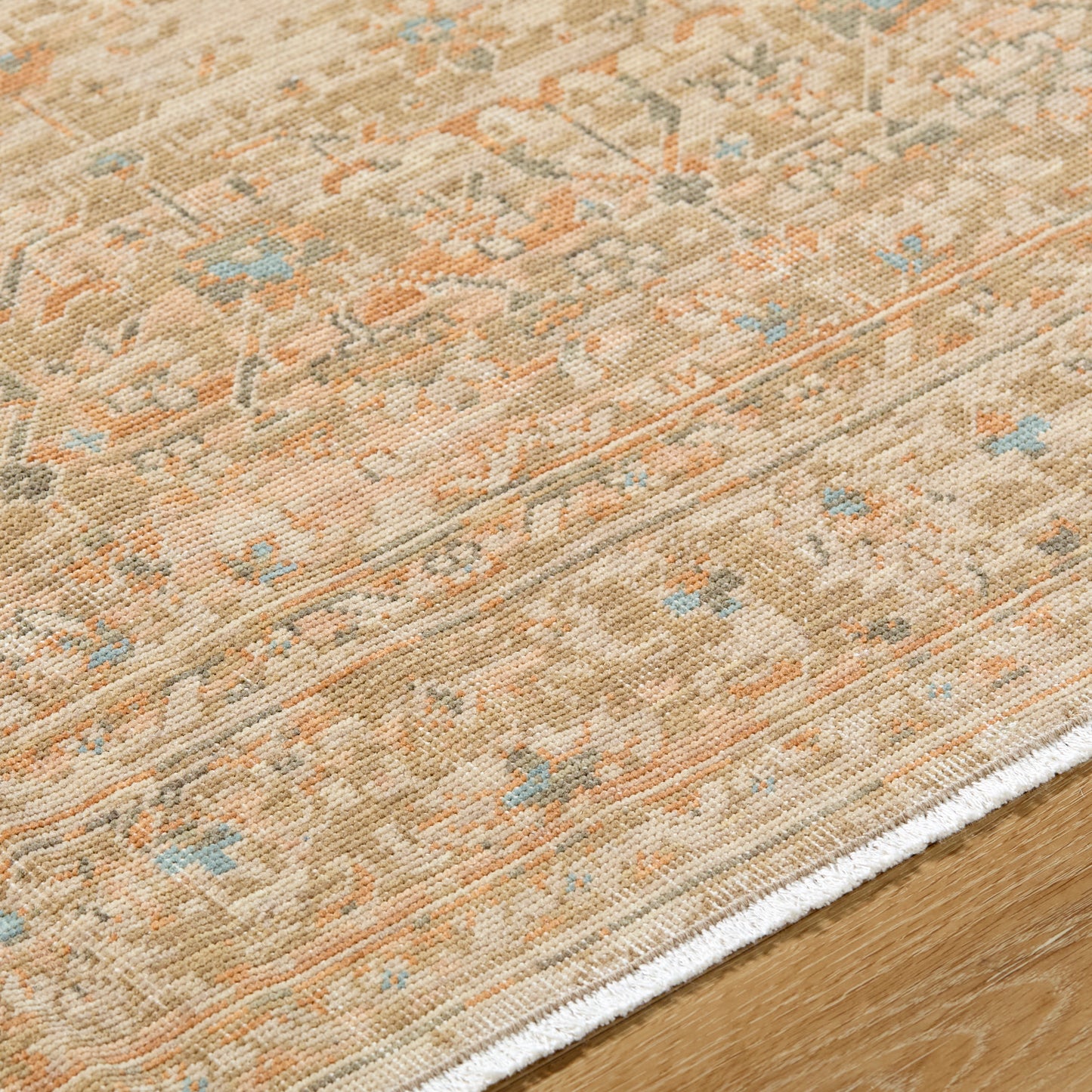 Becki Owens Renaissance Handmade Rug, Coral & Tan