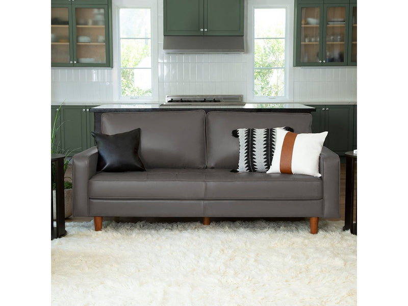 Holloway Mid-Century 3-pc Leather Set