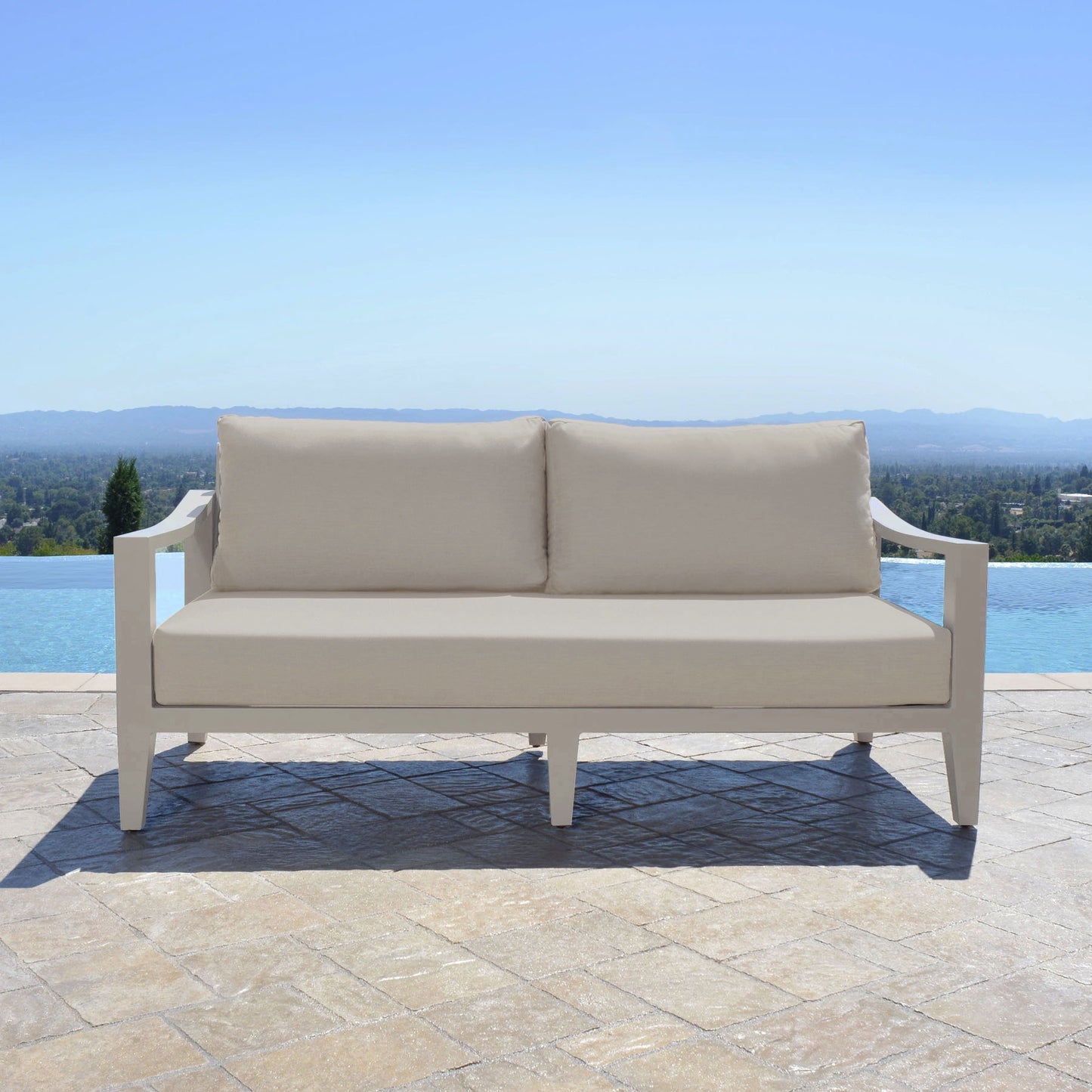 Hyland Hills 4-pc Outdoor Seating Set - Beige Aluminum