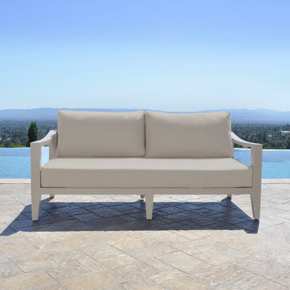 Hyland Hills 4-pc Outdoor Seating Set - Beige Aluminum