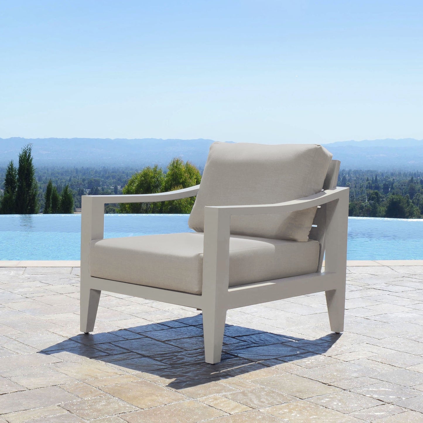 Hyland Hills 4-pc Outdoor Seating Set - Beige Aluminum