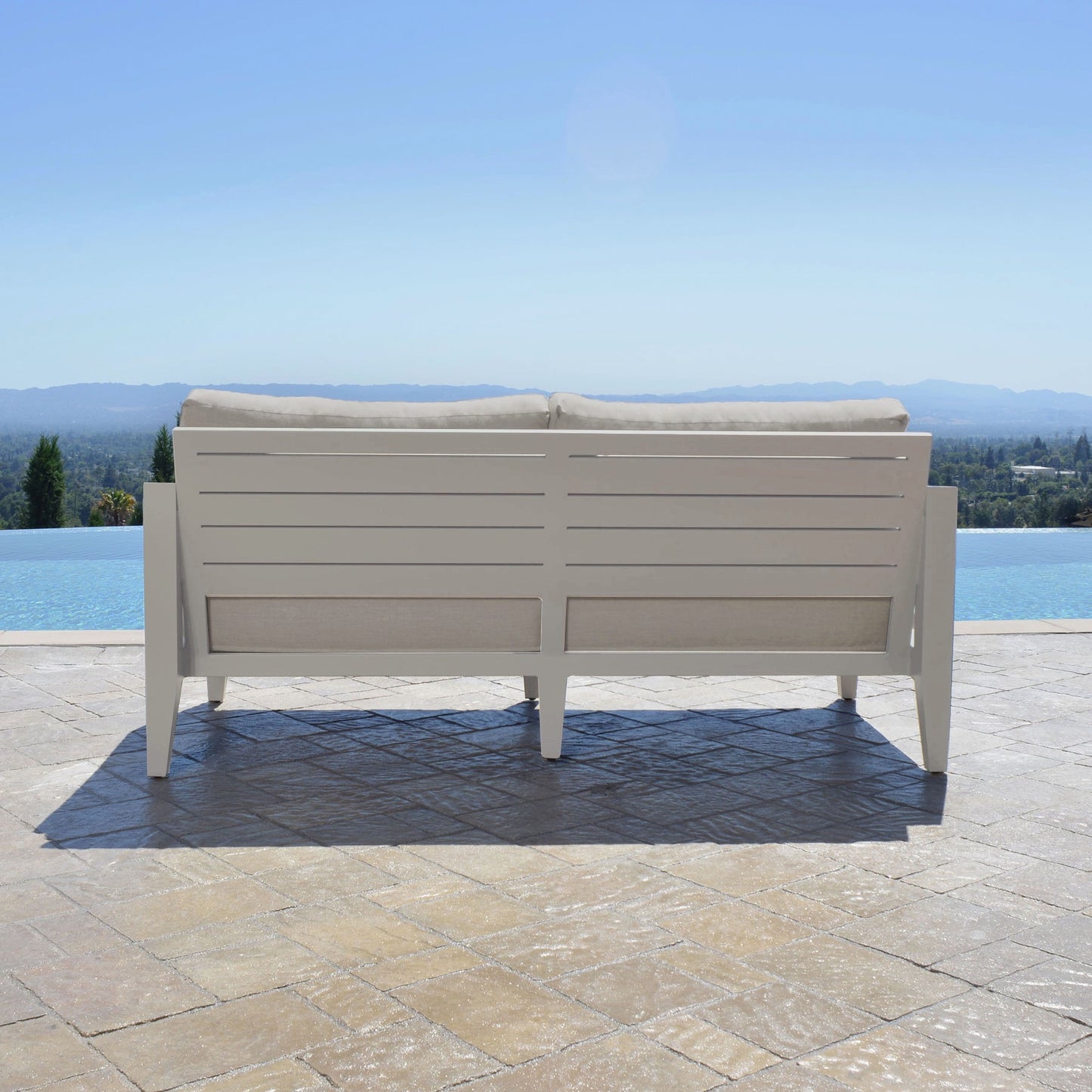 Hyland Hills 4-pc Outdoor Seating Set - Beige Aluminum
