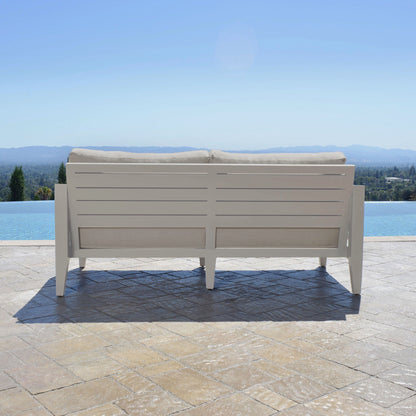 Hyland Hills 4-pc Outdoor Seating Set - Beige Aluminum