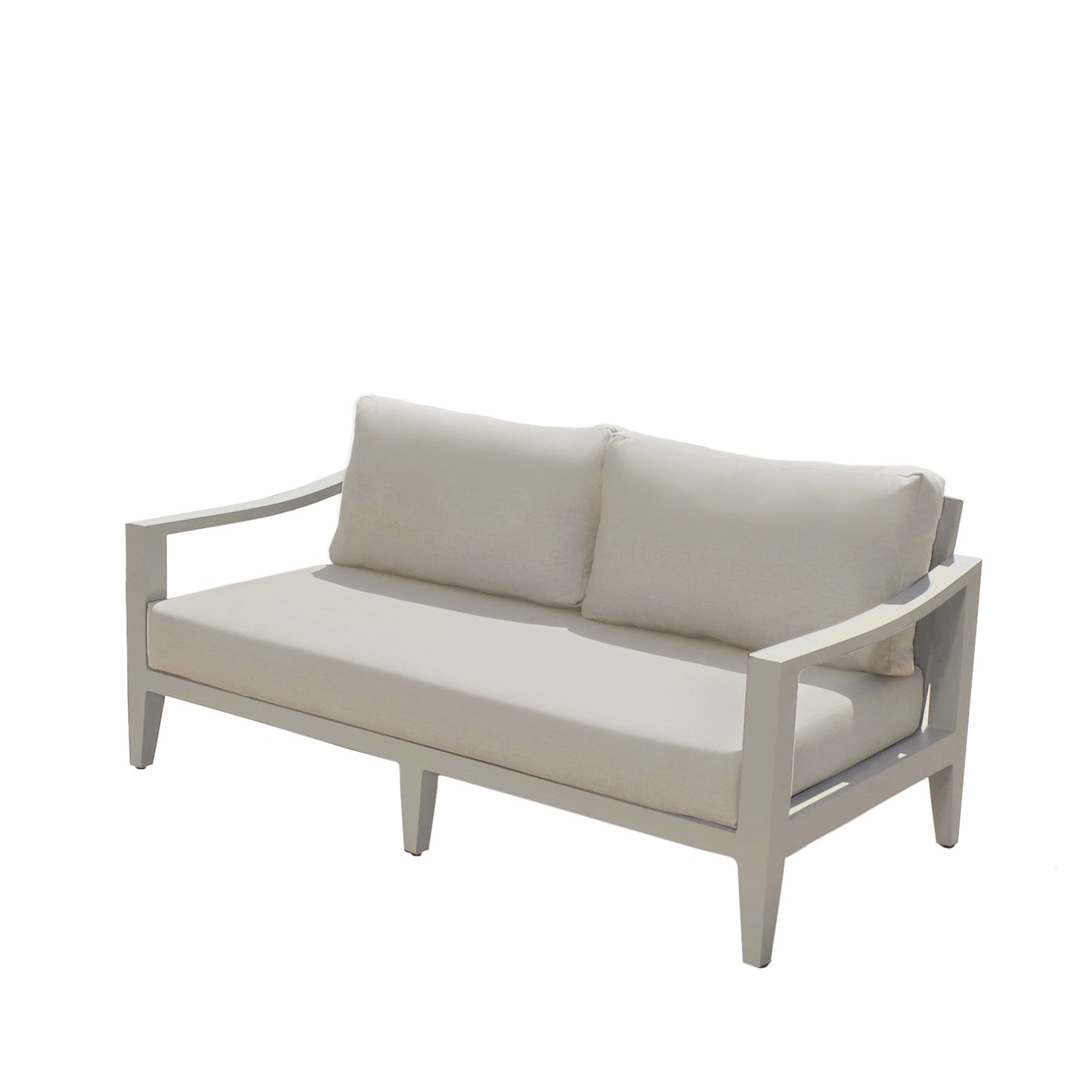 Hyland Hills 4-pc Outdoor Seating Set - Beige Aluminum
