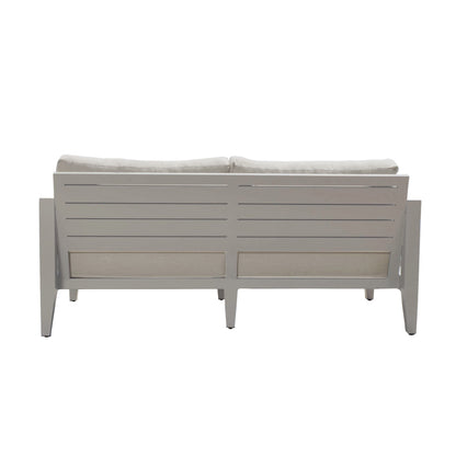 Hyland Hills Outdoor Sofa - Beige Aluminum