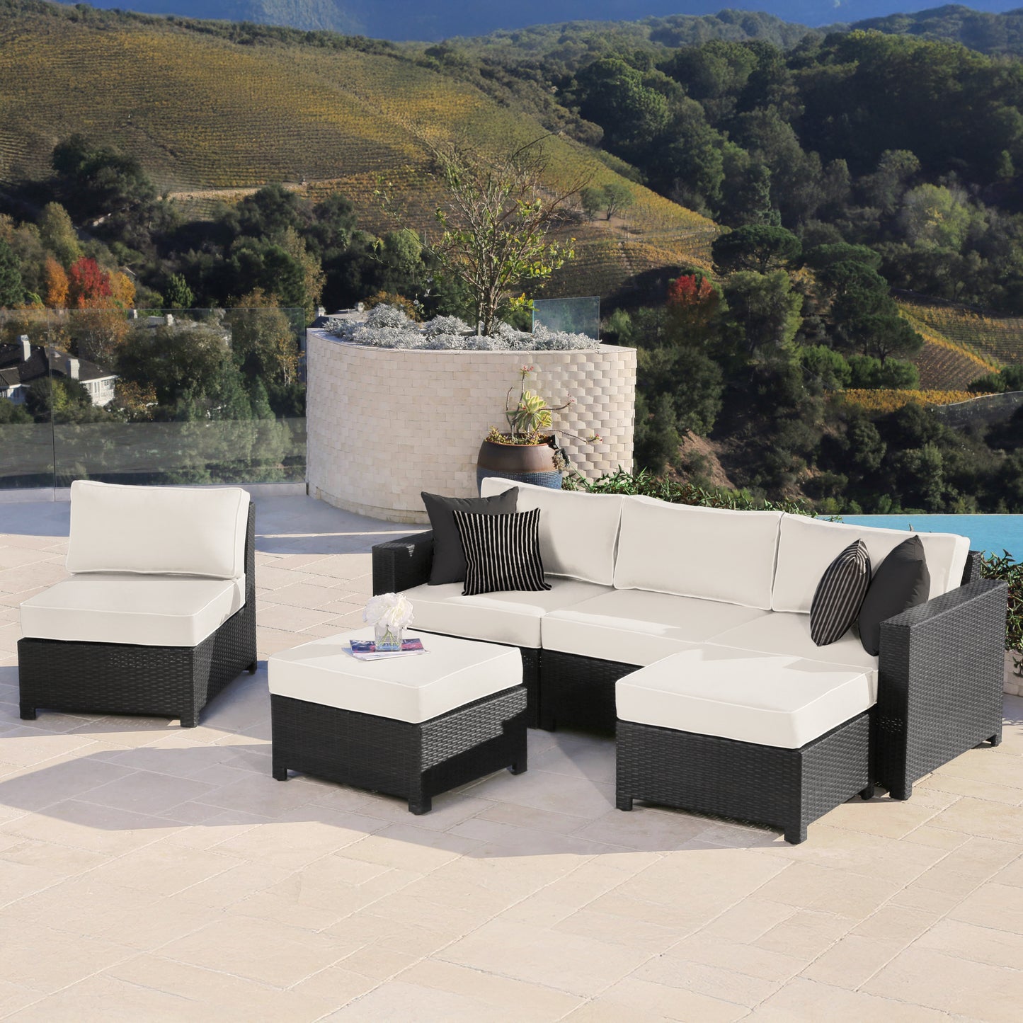 Monaco 6-pc Modular Sectional - Ivory