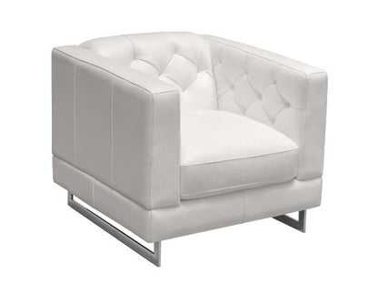Margaret Leather Chair - White