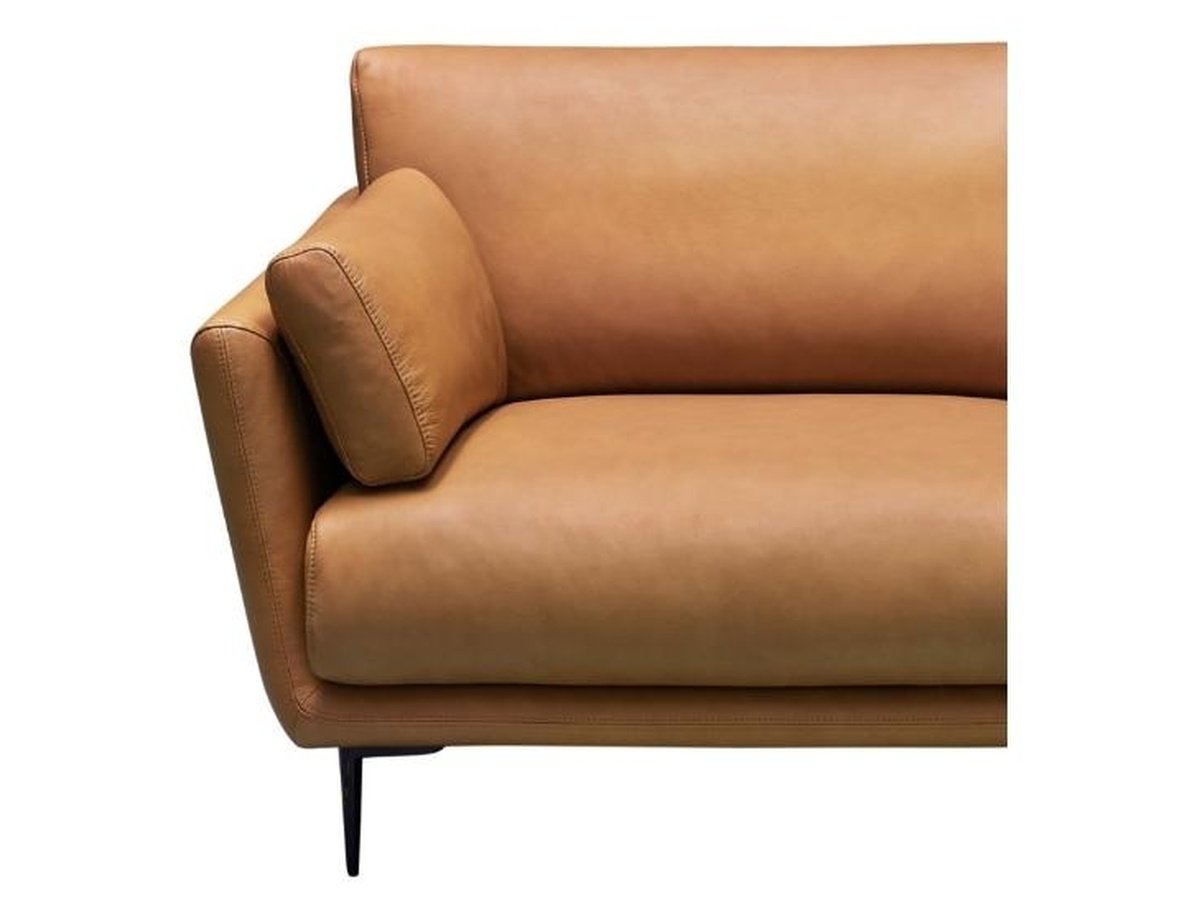 Hallie Leather Sofa - Camel