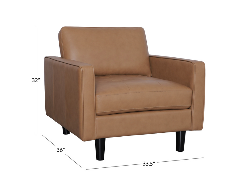 Parker 3-pc Top-Grain Leather Collection