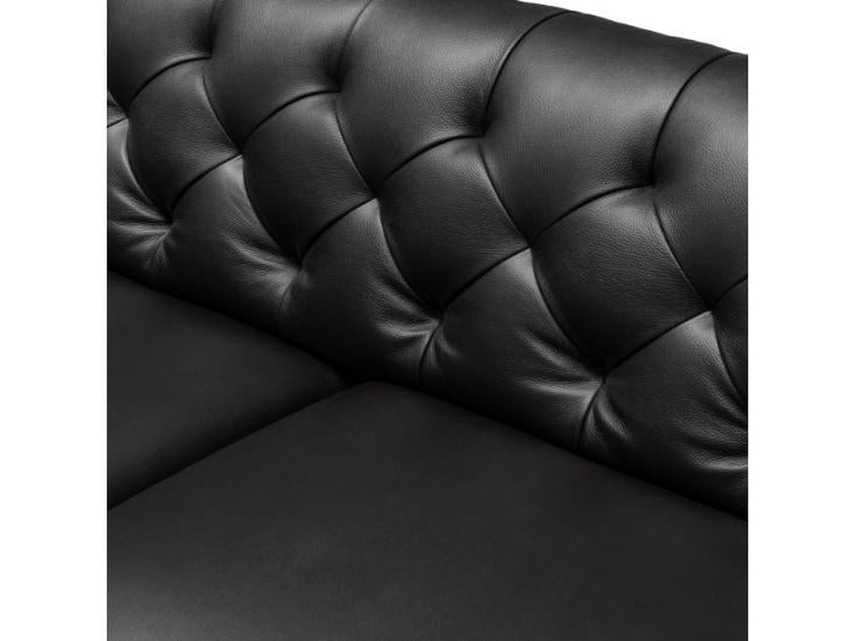 Margaret Leather Chair - Black