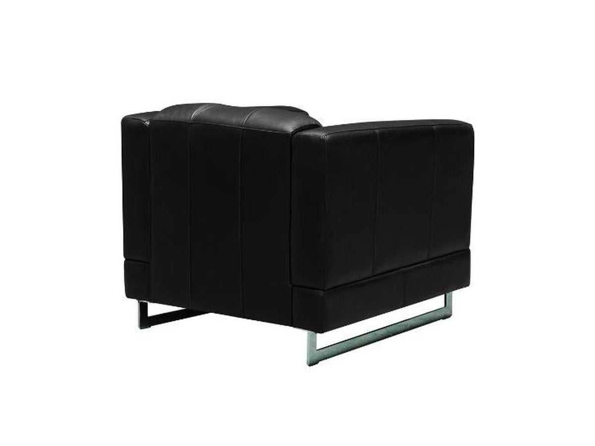 Margaret Leather Chair - Black