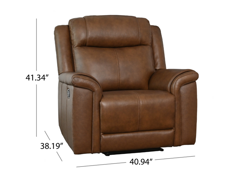 Gilmore 3-pc Leather Manual Reclining Sofa Collection, Brown