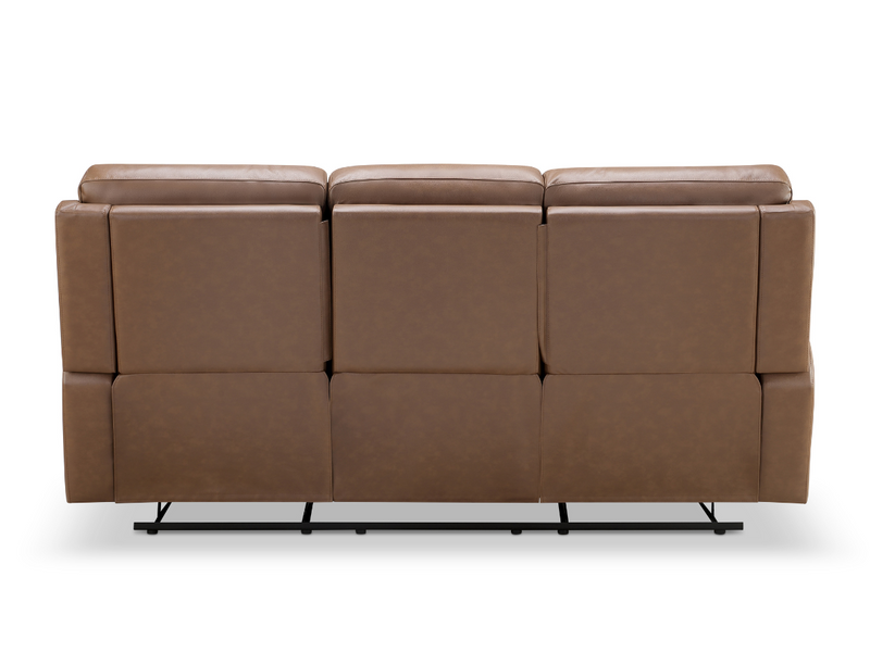 Waylen Top-Grain Leather Manual Reclining Sofa