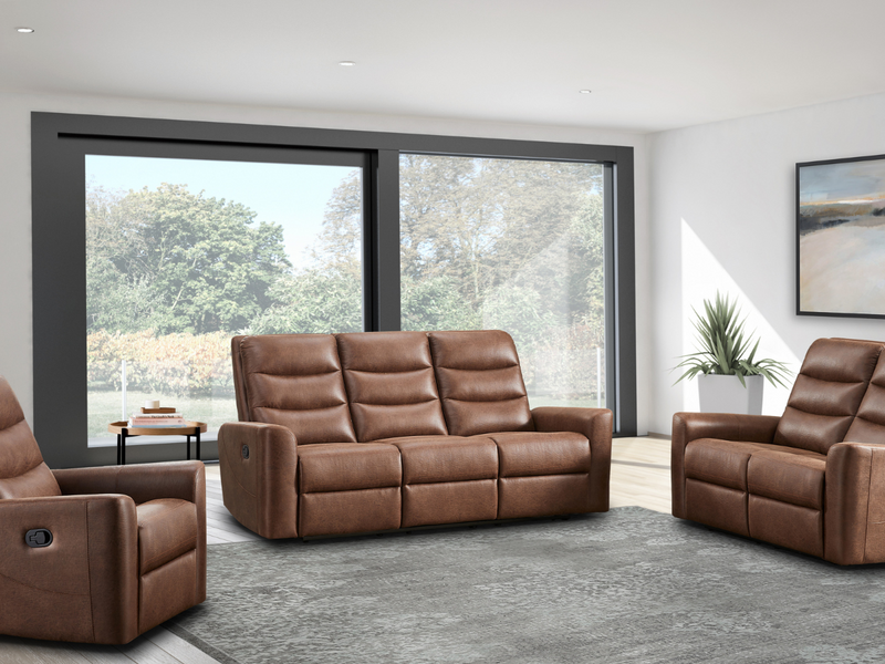 Bentley 3 pc Fabric Manual Reclining Set