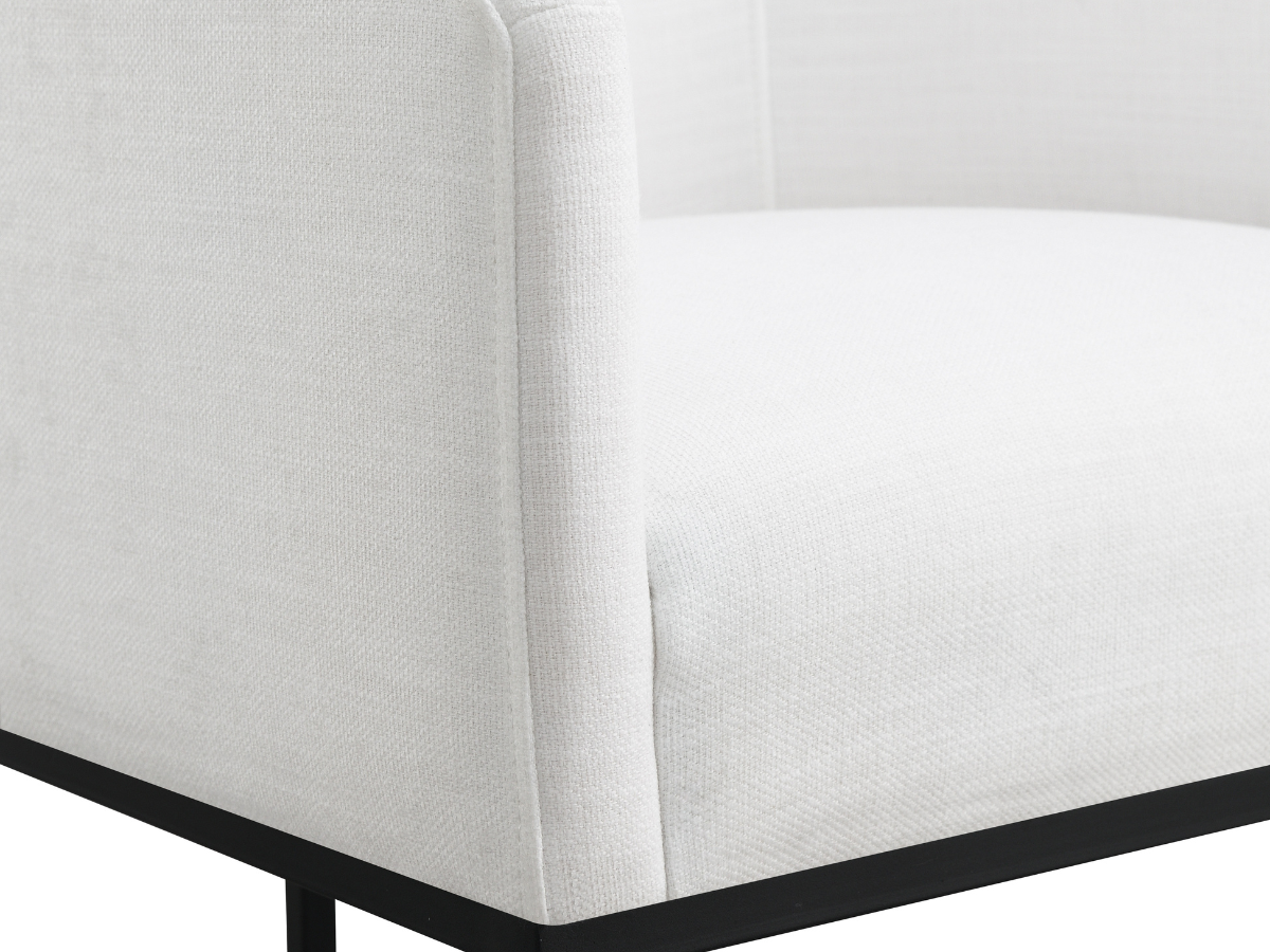 Jace Upholstered Counter Stool - White