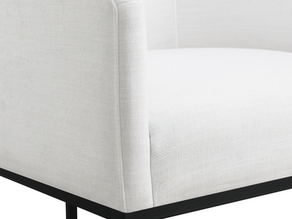 Jace Upholstered Counter Stool - White