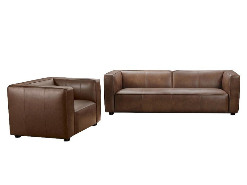 Brady 2-pc Leather Sofa and Chair Set