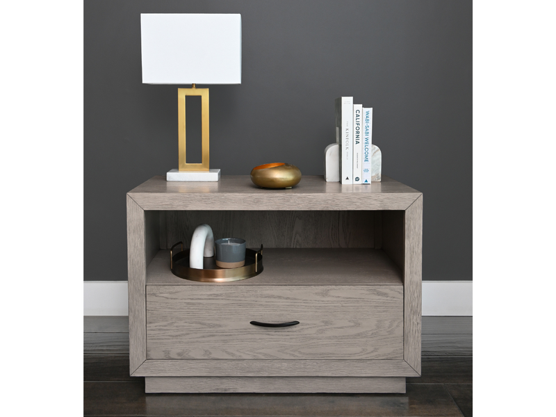 Freemont One Drawer + Shelf Nightstand