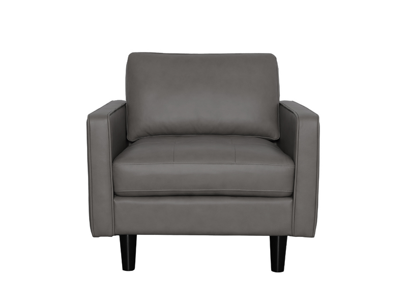Parker 2-pc Top-Grain Leather Sofa and Chair