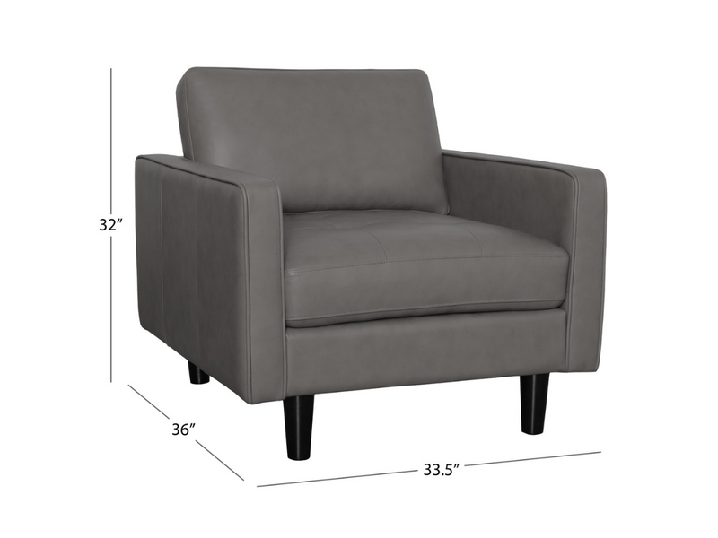 Parker Top-Grain Leather Chair