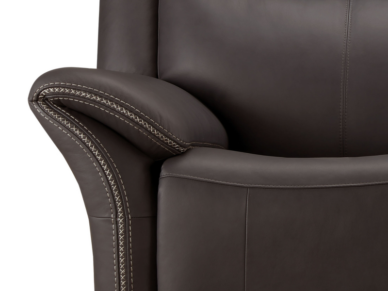 Knightly Top-Grain Leather Power Reclining Loveseat