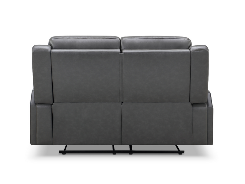 Rhodes Top-Grain Leather Manual Reclining Loveseat