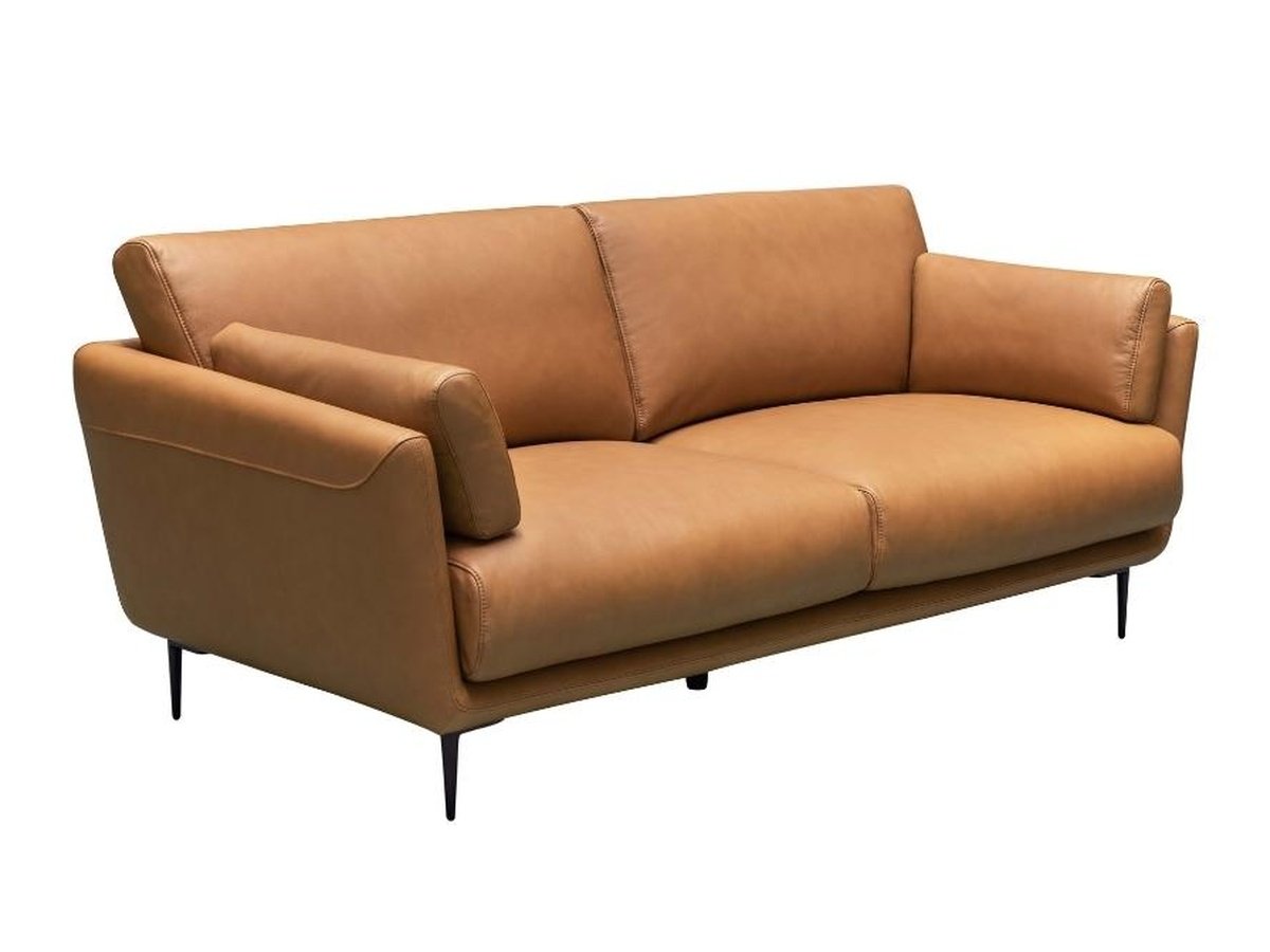 Hallie Leather Sofa - Camel