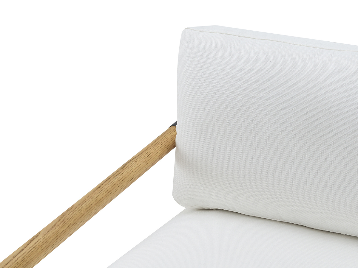Parker Stain-Resistant Fabric Armchair - Ivory