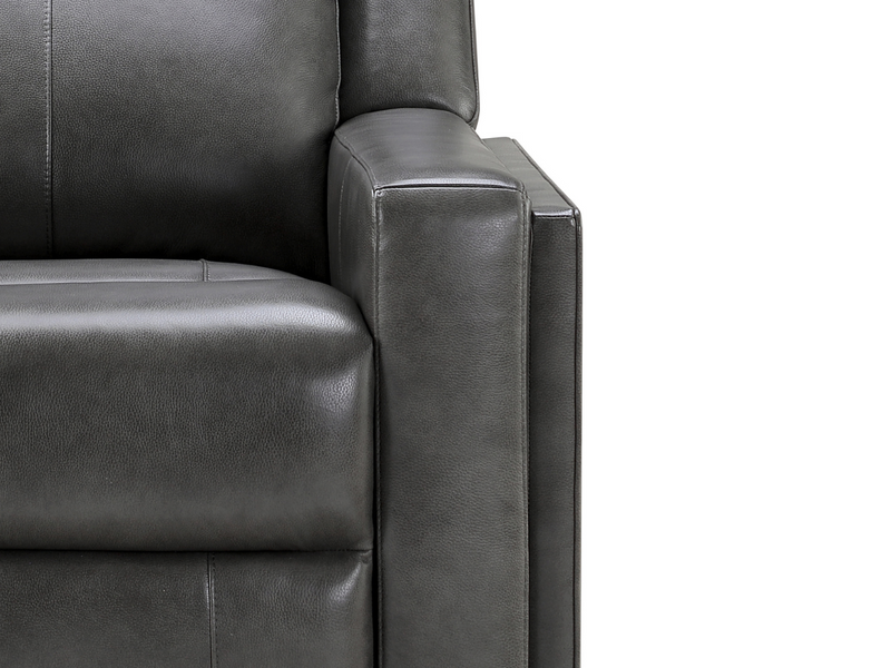 Rhodes Top-Grain Leather Manual Reclining Loveseat