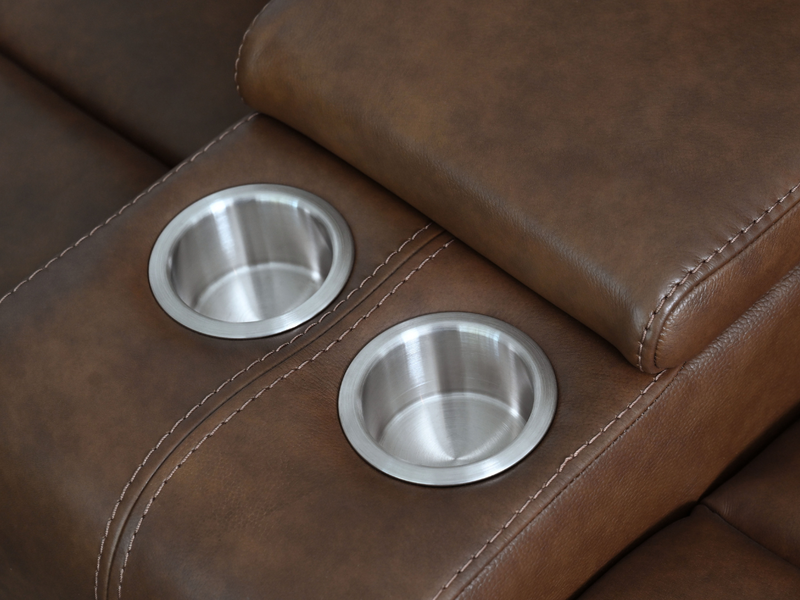Gilmore 3-pc Leather Manual Reclining Sofa Collection, Brown