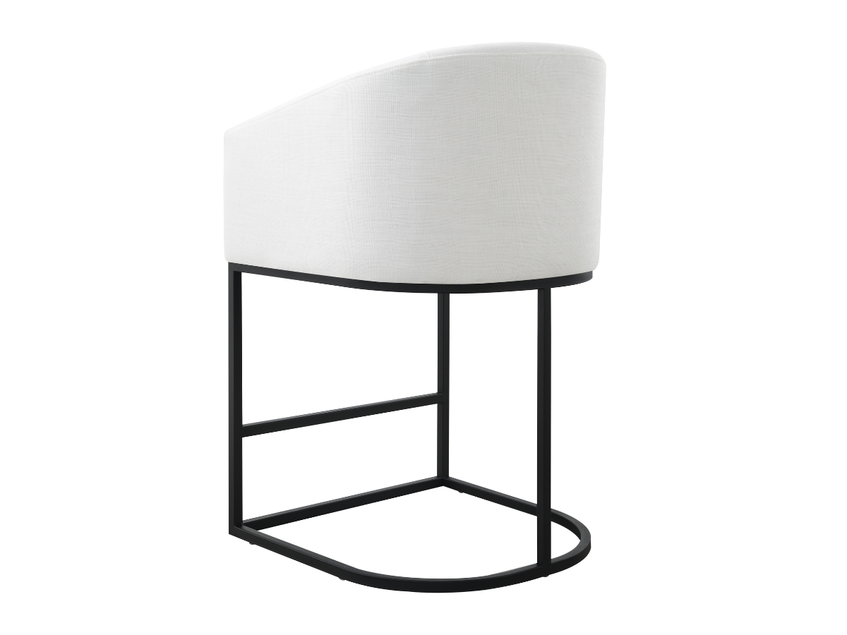 Jace Upholstered Counter Stool - White