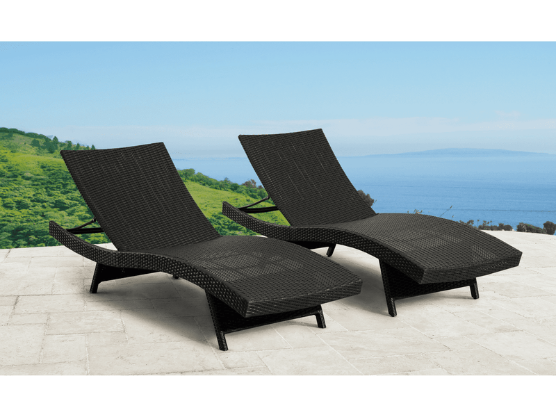 Outdoor chaise lounge discount set of 2