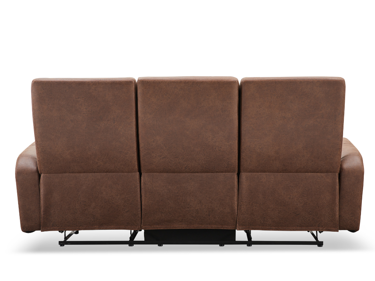 Bentley Fabric Manual Reclining Sofa - Brown