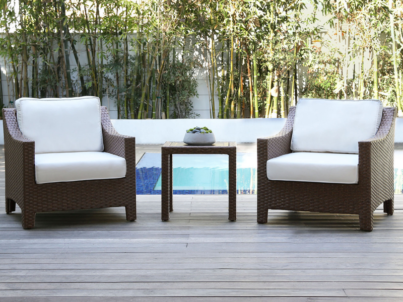 Hamilton Outdoor Patio Chair With Sunbrella Fabric (Set of 2)