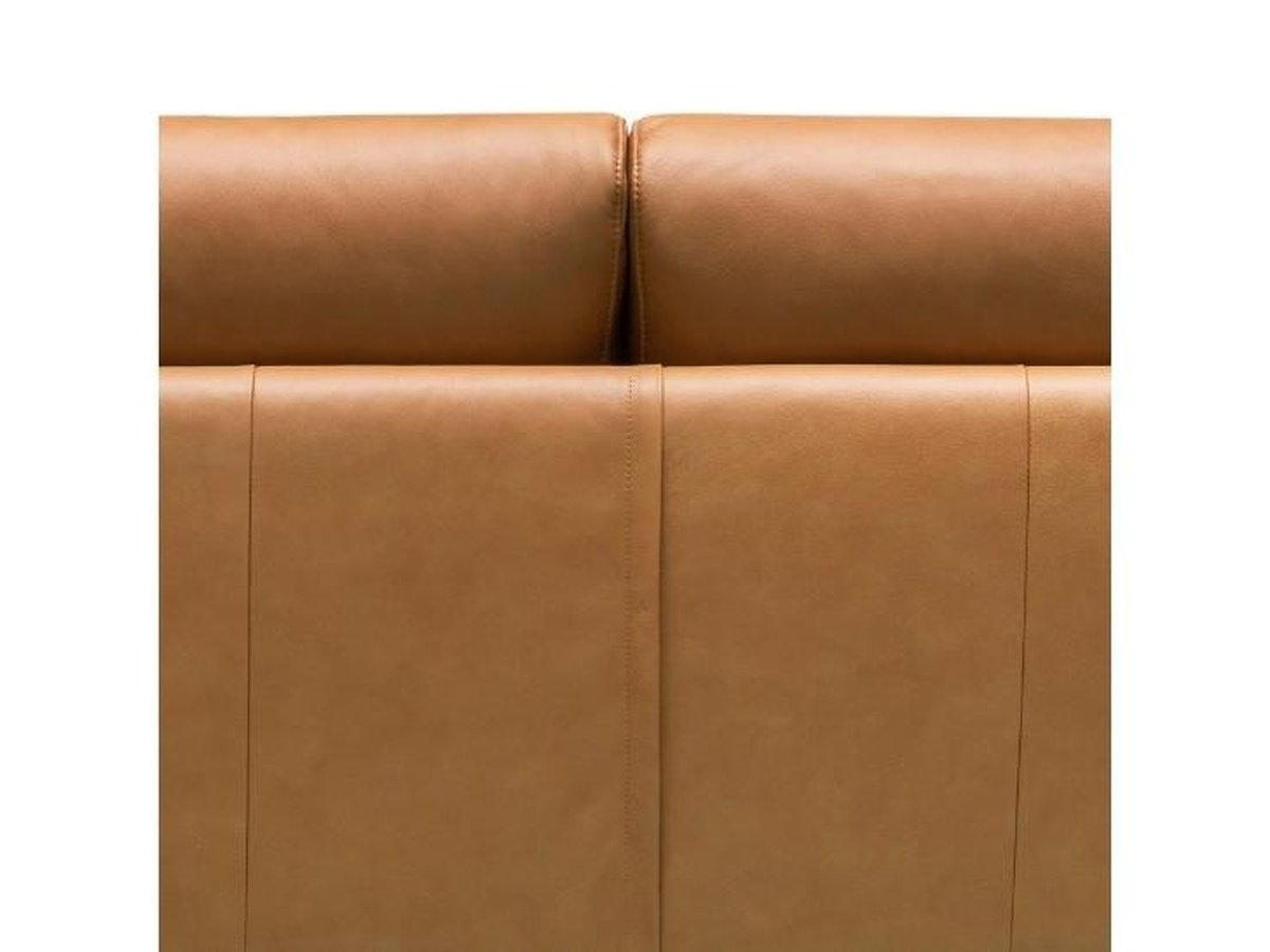 Hallie Leather Sofa - Camel