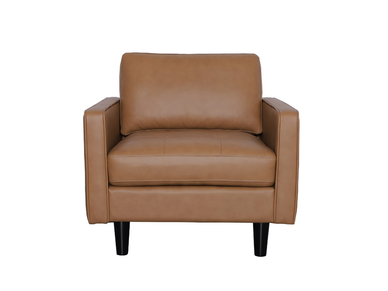 Parker 2-pc Top-Grain Leather Sofa and Chair