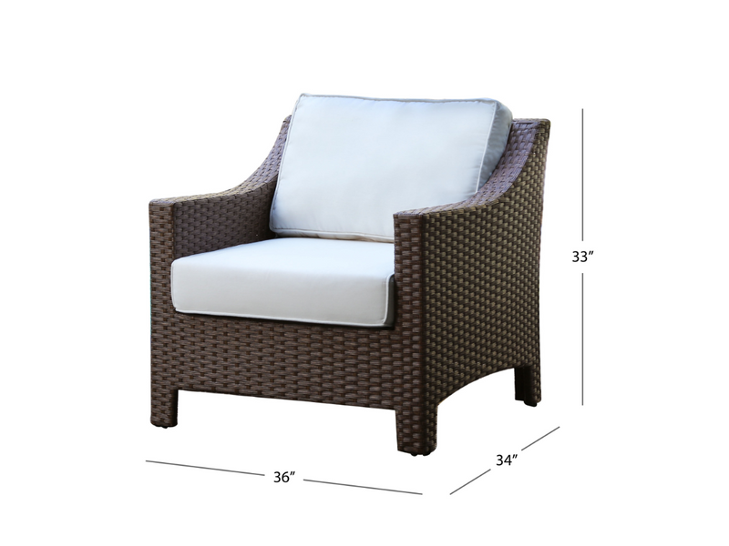 Hamilton Outdoor Patio Chair With Sunbrella Fabric (Set of 2)