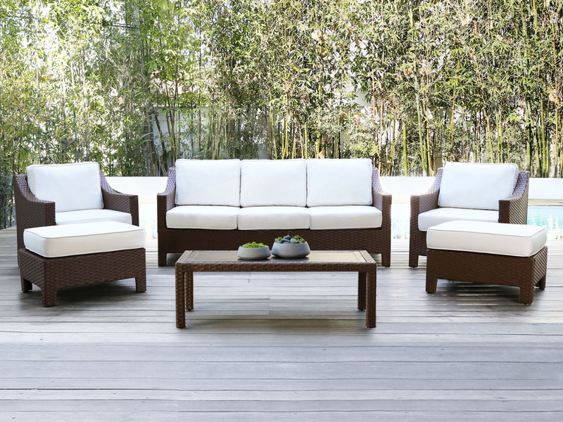 Hamilton Outdoor Patio Chair With Sunbrella Fabric (Set of 2)