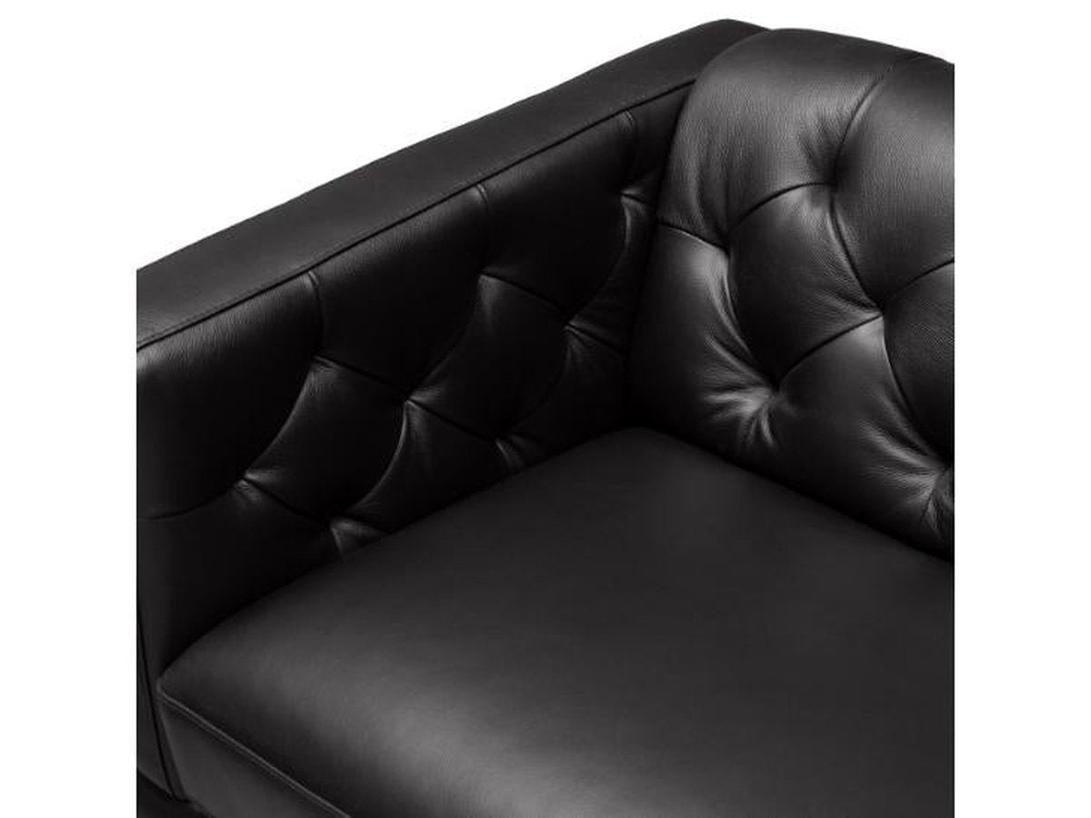 Margaret Leather Chair - Black