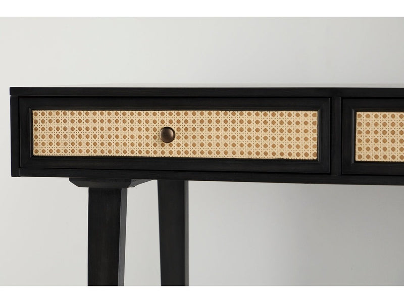 Archer 2-Toned Cane Writing Desk