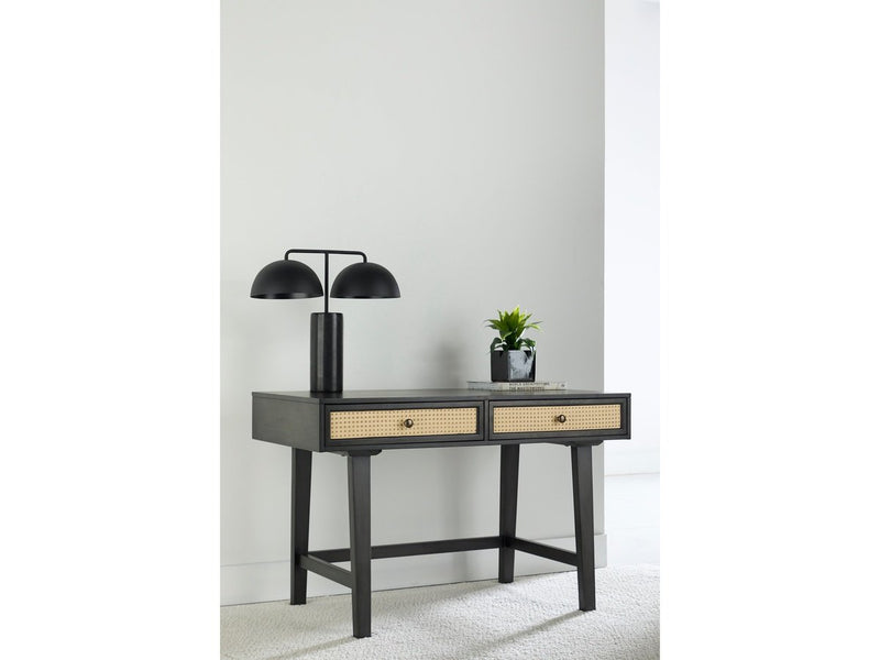 Archer 2-Toned Cane Writing Desk