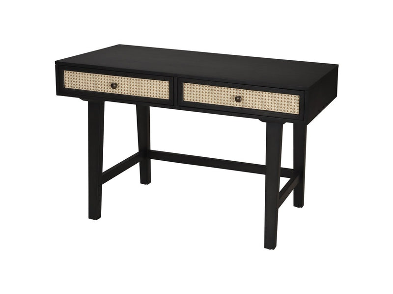 Archer 2-Toned Cane Writing Desk