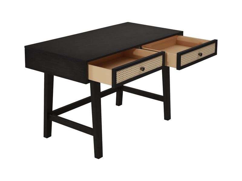 Archer 2-Toned Cane Writing Desk