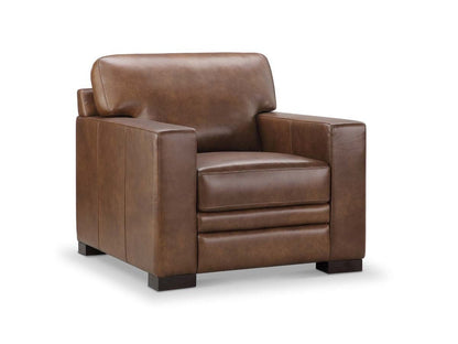 Astoria Top Grain Leather Chair - Brown