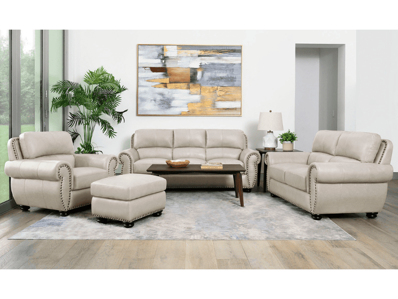 Austin Leather Ottoman