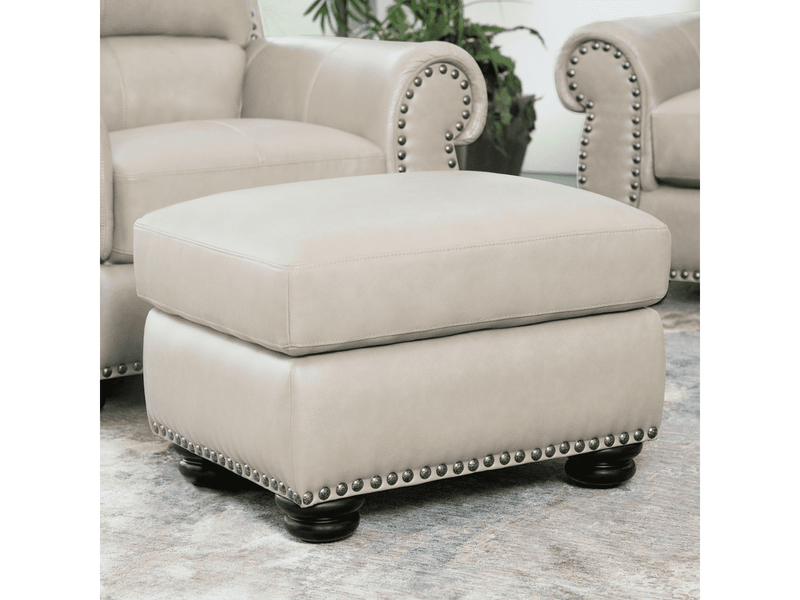 Austin Leather Ottoman
